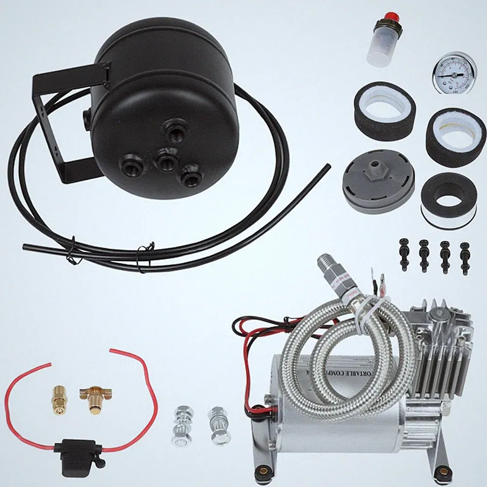 0.5 Gallon Air Tank 150PSI Compressor Mounting Hardware Air Horn Gauge