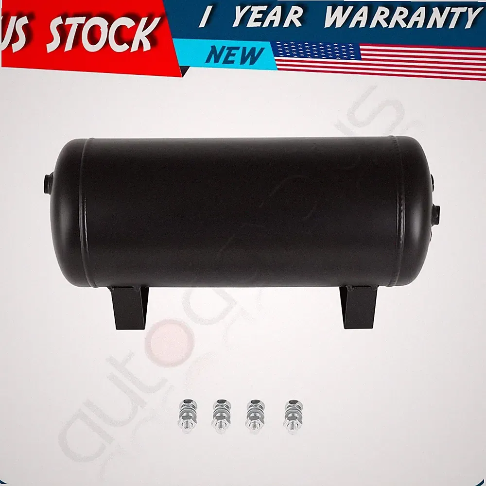 2 Gallon Air Tank 200PSI For Train Horn Compressor For Air Ride Suspension Light