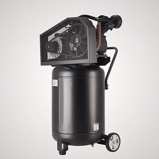 20-Gallon Air Compressor: 2HP Belt-Driven, 6.5 SCFM, 135PSI, Wheels & Oil-Mirror