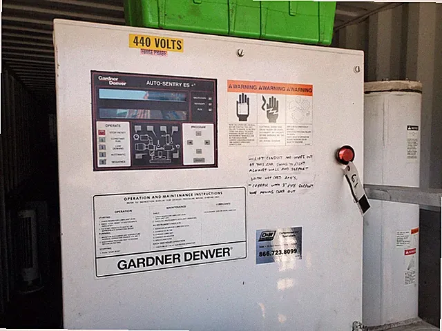 Air Compressor 200 HP, 460 INPUT
