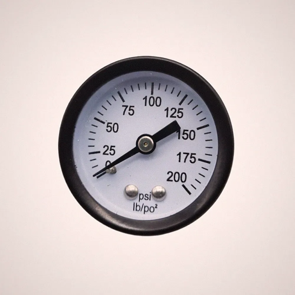 Air Compressor Pressure Gauge 0-200 PSI 1/8" NPT Back Mount 1.5" Face
