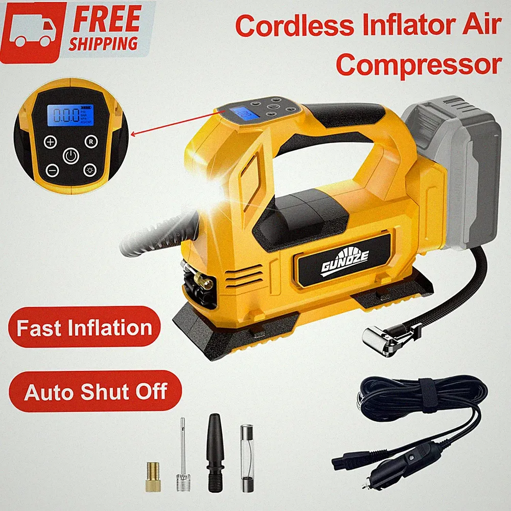Cordless Tire Inflator Air Compressor For DeWalt 20V Max Battery 150PSI Portable