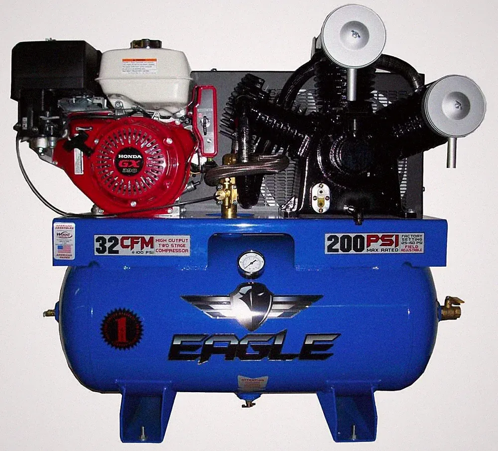 Eagle Compressor 30 Gallon Stationary Gas Air Compressor