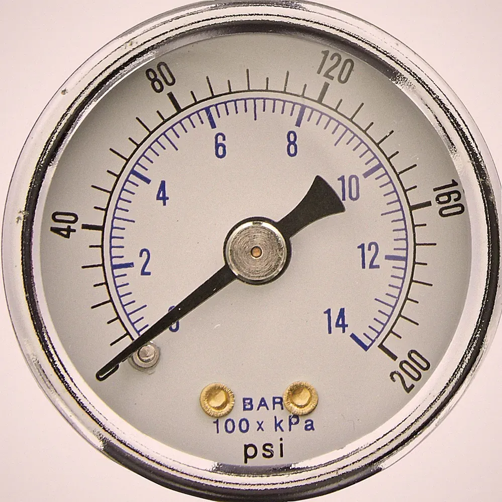 Heavy Duty Air Compressor Pressure Gauge 0-200 PSI 1/4 NPT Back Mount 2" Dial
