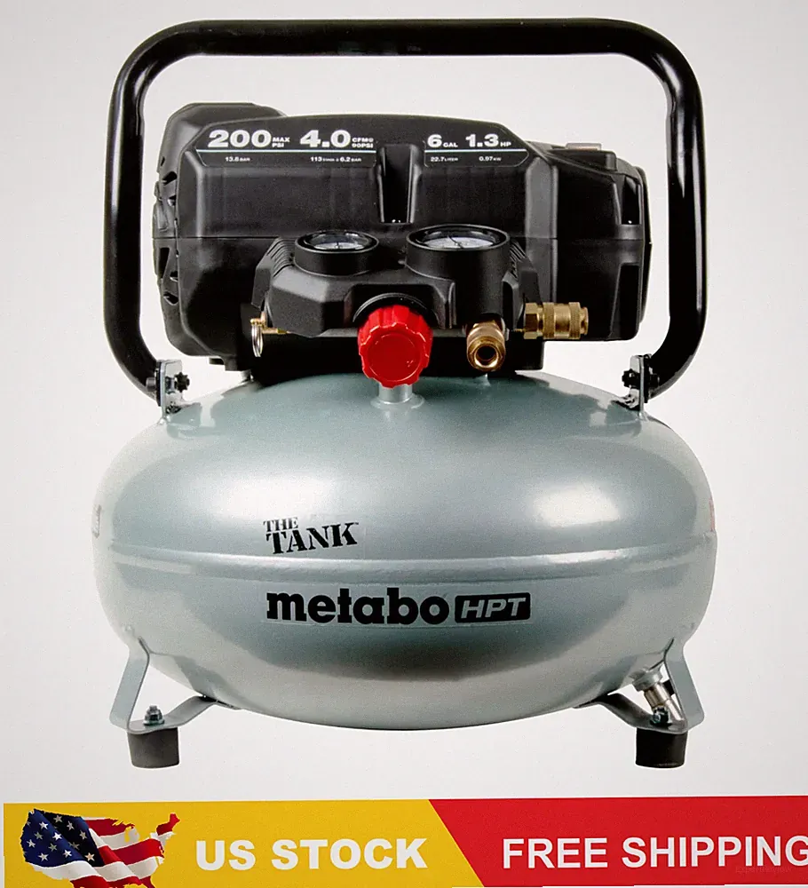 Metabo HPT Air Compressor, THE TANK, Portable, 200 PSI, 6 Gallon Tank, EC914S