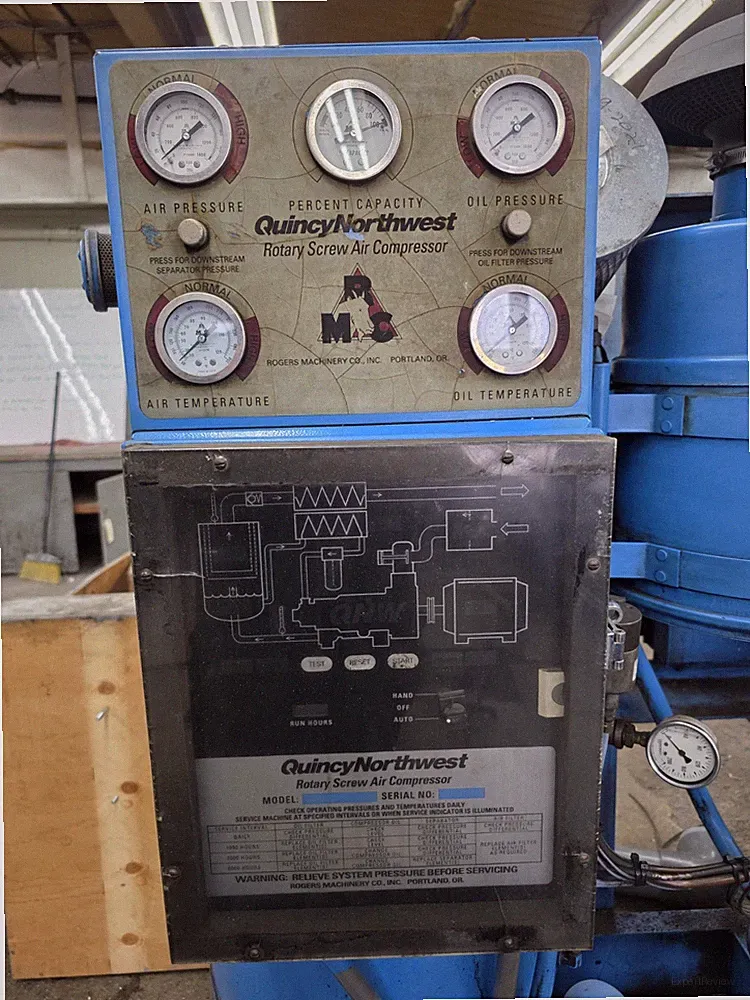 Quincy Northwest Rotary Screw Air Compressor