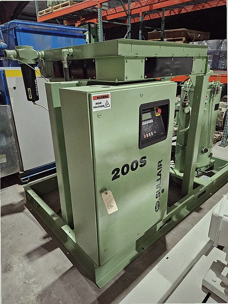 Sullair VCC200S / 125 125 hp Rotary Screw Air compressor warranty
